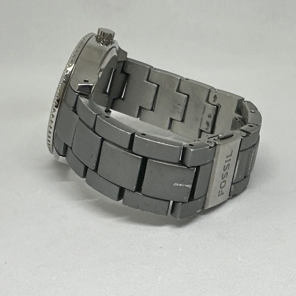 Fossil Stella ES3040 Womens Gray Stainless Steel Analog Dial Quartz Watch HME726